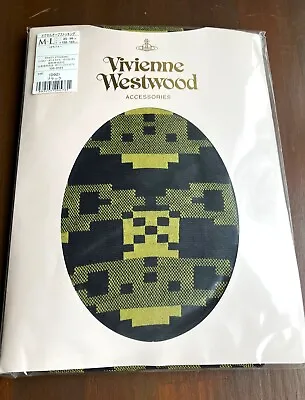 Vivienne Westwood Japan Pantyhose Stocking Pixel Orb Black&Khaki SizeM-L • $49.50