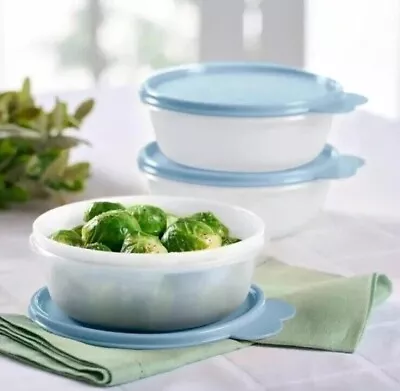 NEW Tupperware Modular Mate Bowl Set Of 3 -Ice Cube Blue-Small-NIP • $20.95