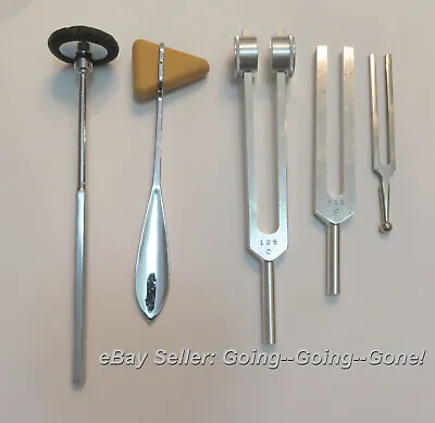 Lot Professional Tuning Forks Chiron Roeric Miltex Medical Tuning Forks & Hammer • $12