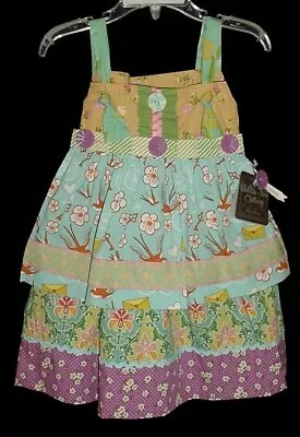 NWT Matilda Jane It’s A Wonderful Parade Funnel Cake Knot Apron Dress Size 2 • $39.99