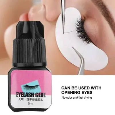 £3.82 • Buy Eyelashes Extension Glue Strong Adhesive Lashes  Semi Black Lash  Permanent
