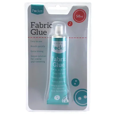 £2.59 • Buy Fabric Textile Adhesive Sewing Glue Hemming Repairs Mending Clothes 50ml