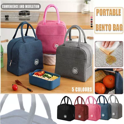 $13.45 • Buy Lunch Bag Insulated Thermal Cool Food Storage Bag Box Carry Tote For Adults Kids
