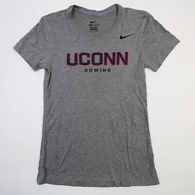 $11.25 • Buy UConn Huskies Nike Dri-Fit Short Sleeve Shirt Women's Gray New