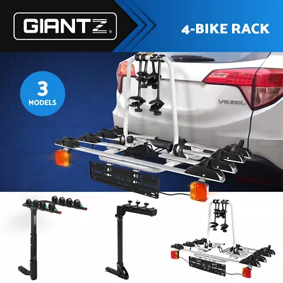 Giantz Bike Carrier Rack Car Rear Holder Towbar Hitch Mount 4 Bicycle • $70.95