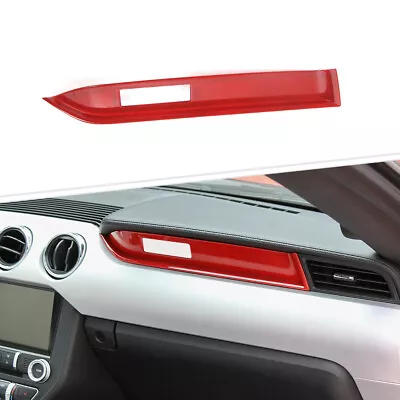 Passenger Side Dashboard Panel Cover Trim Accessories For Ford Mustang 2015+ Red • $18.59