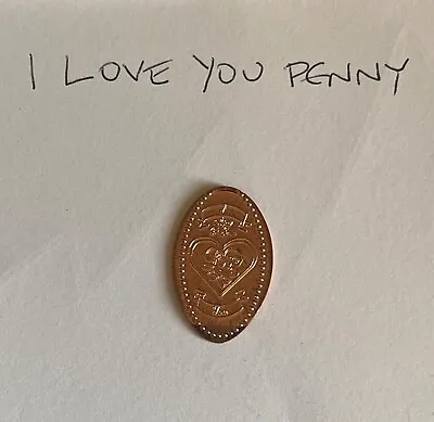 I Love You Pressed Penny Elongated Coin • £2.65