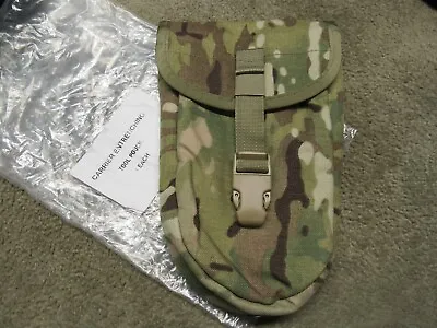 US MOLLE Shovel Cover Multicam Camo E-Tool Carrier Trifold Shovel NOS BAE System • $19.95