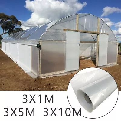 Clear Poly Tunnel Film Weather Resistant And Tear Proof For Long Lasting Use • £28.38