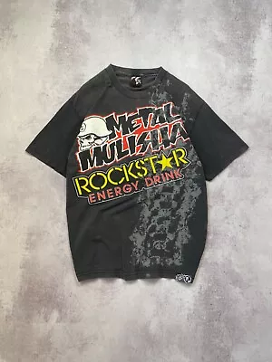 Vintage Metal Mulisha X Rockstar Y2K T-Shirt Size L • $45