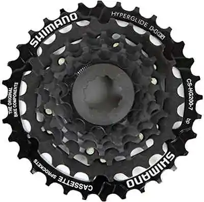 Shimano Cs-hg200-7 7 Speed Cassette 12-32t Black Ecshg2007232t • $4