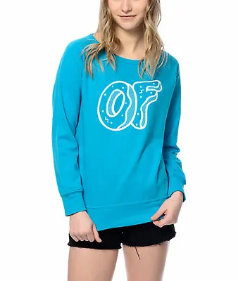 Odd Future OFWGKTA OF LOGO Girls Sweater Sweatshirt Blue NWT 100% Authentic • £23.71