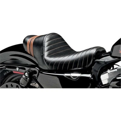 $379.80 • Buy Le Pera LK-416BRN Stubs Spoiler Solo Seat W/ Red Stripes Sportster 04-06 10-17