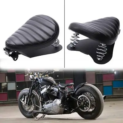 Motorcycle Bobber Solo Seat Black For Honda Rebel Suzuki Boulevard Yamaha V Star • $115.35