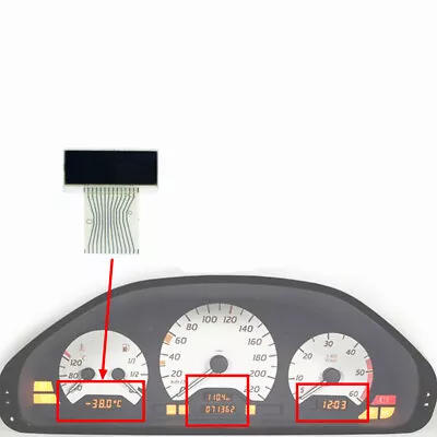 For Mercedes 1998-2002 E-class (W210) Left Instrument Cluster LCD Display Screen • $68.22