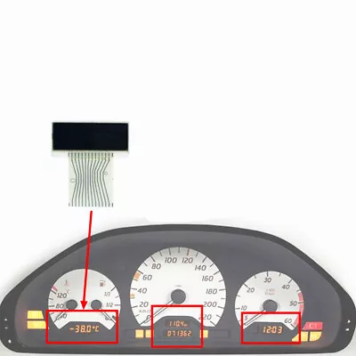 Left Instrument Cluster LCD Display Screen For Mercedes 1998-2002 E-class (W210) • $54.56