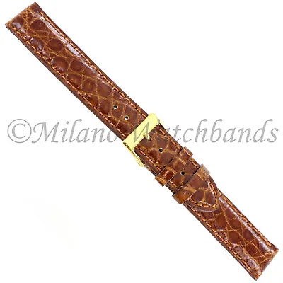 17mm Morellato Honey Genuine Select Crocodile Padded Italy Made Watch Band 855 • $89.96