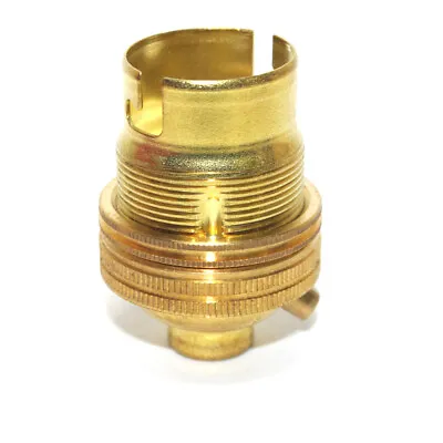 £6.78 • Buy Solid Brass BC (B22) Shade Ring Lampholder M10 X 1mm Entry