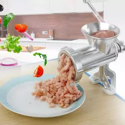 Hand Operated Meat Mincer Heavy Duty Grinder Manual Hand Operated Kitchen Beef • £18.99