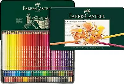 Faber-Castell 120-Pc Premium Quality Polychromos Colored Pencil Set In Metal Tin • $179.97