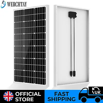 12V 120W Watt Monocrystalline Solar Panel  RV Off Grid Caravan Boat PV Power • £62.99