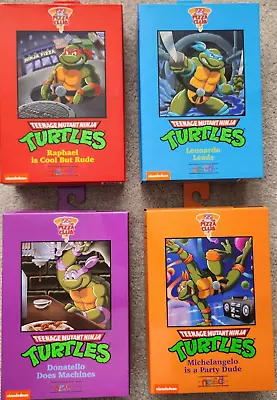 NECA Teenage Mutant Ninja Turtles Pizza Club Ultimate Action Figures • $54.99