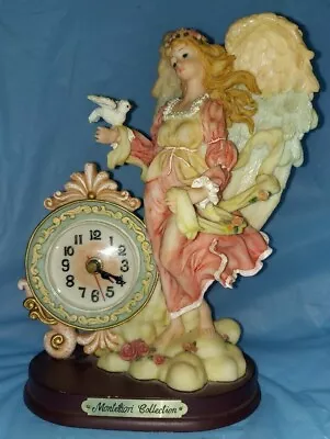 Montefiori Collection Italy Angel Clock Figurine 9  Tall • $25