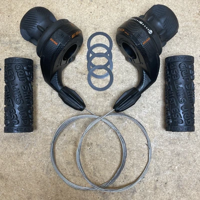 $75 • Buy Vintage SRAM ESP 9.0 SL 3 X 8 Speed GripShift MTB Grip Twist Shifters Set Grips