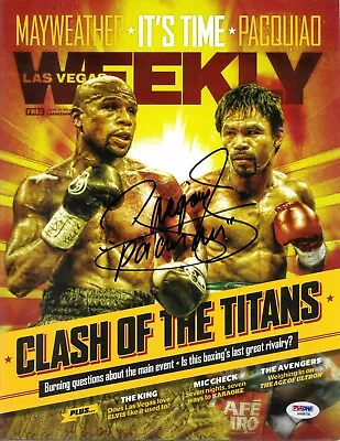 $89.99 • Buy Manny Pacman Pacquiao Signed Magazine Autographed PSA/DNA Las Vegas Weekly COA
