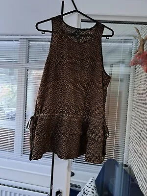 Scotch And Soda Maison Scotch Blouse Top Sleeveless Size 2 Beautiful Design Fab  • £8.99