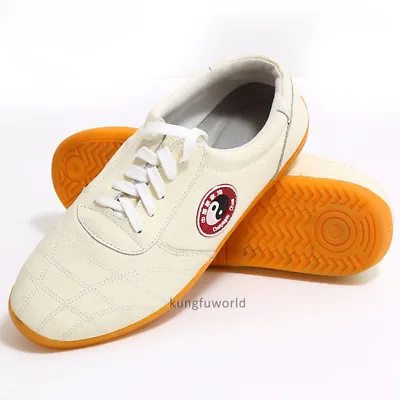 Chenjiagou Village Leather Kung Fu Tai Chi Shoes Martial Arts Wushu Sneakers • $35.99