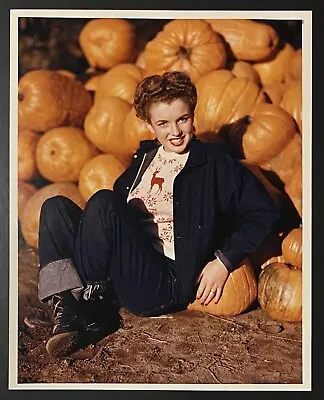 1945 Marilyn Monroe Original Photo Andre De Dienes Stamped Pumpkin Patch • $2800
