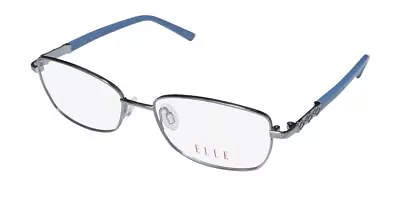 New Elle 13446 Eyeglass Frame Full-rim 52-16-135 Blue Womens Bl Metal & Plastic • $29.95