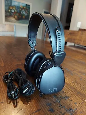 LSTN Troubadour Bluetooth Real Wood Headphones Matte Black Deta 360 Branded • $89.99