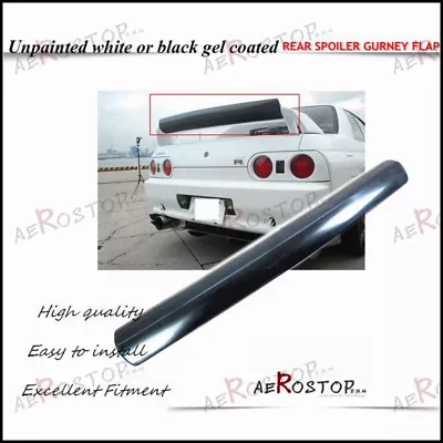 Frp Fujimura (rocket Dancer) Style Rear Spoiler Wing Gurney Flap For R32 Gtr • $97