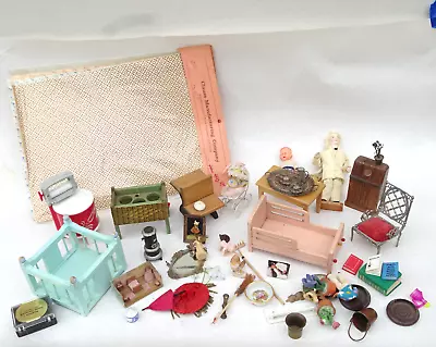 (40x) Vintage Miniature Dollhouse Furniture Lot 3 • $26