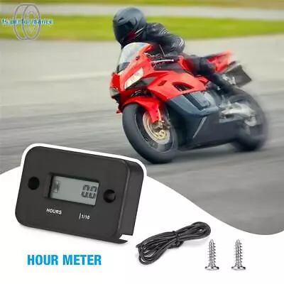 Waterproof Digital Hour Meter Sport Motorcycle ATV Snowmobile Marine Dirt Bike • $6.37