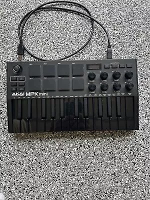 Akai MPK Mini MK3 25-Key MIDI Keyboard Compact Controller Black • $49.99