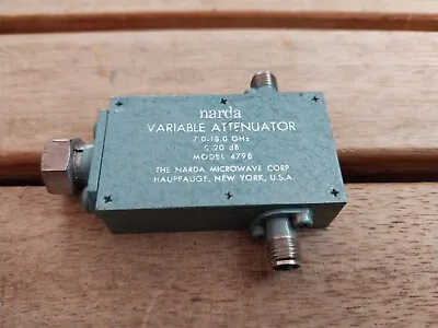 Narda Microwave Model 4798 Variable Attenuator 7.0 - 18.0 GHz 0.20dB • £70