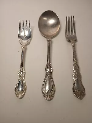 Vintage 1847 Rogers Bros XS Triple Silver Plate  Serving Spoon- 2 Forks • $28.32