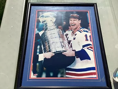 Mark Messier With Stanley Cup Signed Autographed 16x20 Photo Framed Steiner COA • $159.99