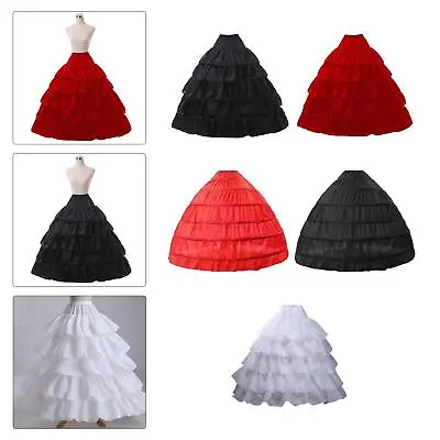 Puffy Bridal Hoop Crinoline Wedding Dress Elastic Waist Hoop Skirt For Proms • £27.79