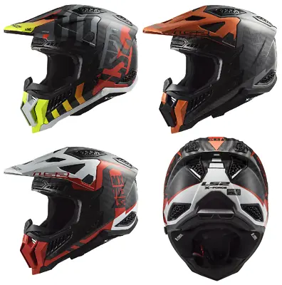 Ls2 Mx703 X-force Carbon Fibre Motocross Off-road Motorcycle Helmet Ece22.06 Dot • $394.60