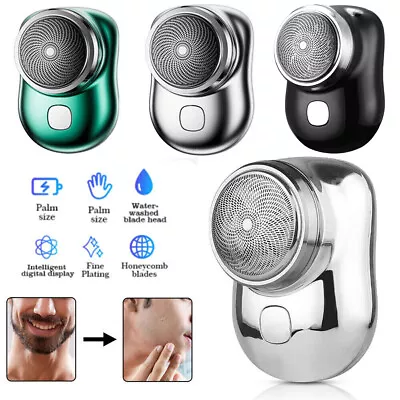 Mini-Shave Portable Electric Razor For Men USB Rechargeable Shaver Home Travel • $6.99