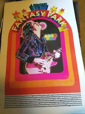 $79.95 • Buy Led Zeppelin Elton Pink Floyd Fantasy Park Concert Concert Vintage Nos Poster 