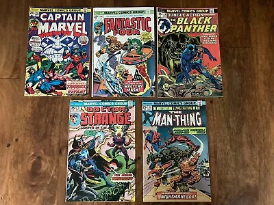 Marvel Comics Lot Of 5 Bronze Age Comics - Fantastic Four Cap. Marvel Etc • $21