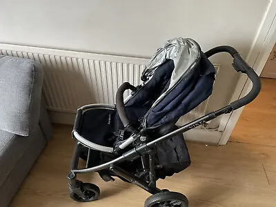 £100 • Buy UPPAbaby Vista 2014 Travel System - Blue - Good Condition
