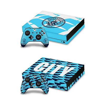 Official Manchester City Man City Fc Logo Art Vinyl Skin For Xbox One X Bundle • £24.95