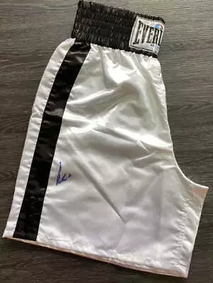 Muhammad Ali Signed Boxing Trunks (White) • $1850