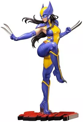 KOTOBUKIYA MARVEL UNIVERSE BISHOUJO STATUE WOLVERINE LAURA KINNEY 1/7 Figure New • $171